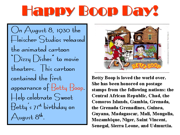 Boop Day Info